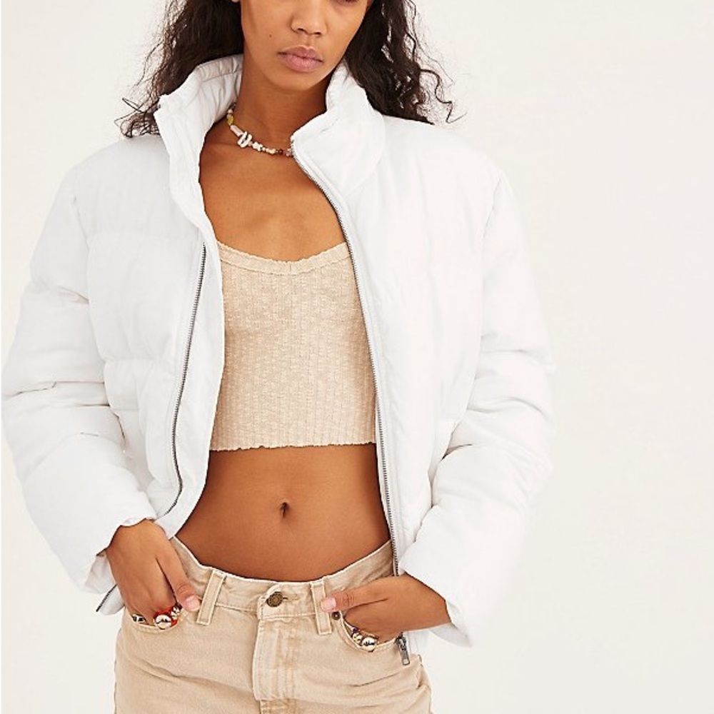 Native Youth Avery Puffer Jacket in White
